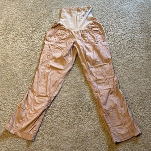 Khaki pants that convert to capris maternity